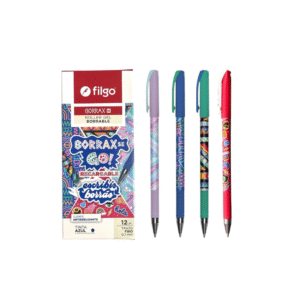 BOLIGRAFO BORRABLE FILGO GEL AZUL X12 ESTAMPADO SURT