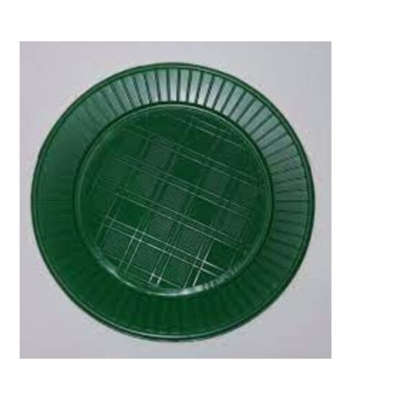PLATO POSTRE VERDE X 50U