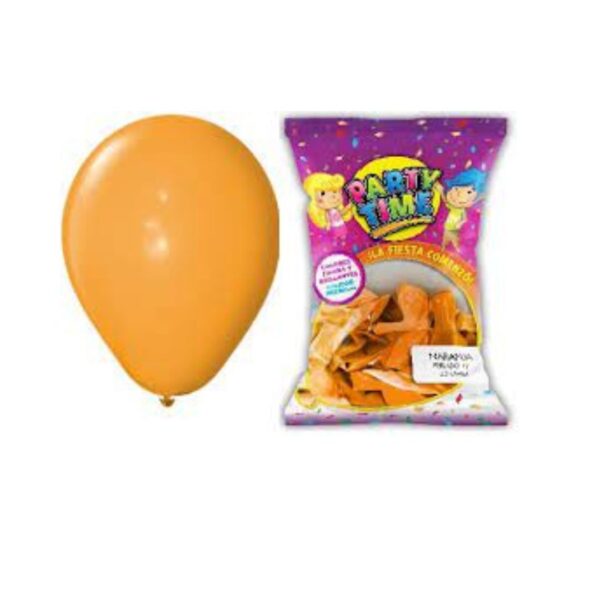 GLOBO 12" PARTY TIME PERL NARANJA X25U