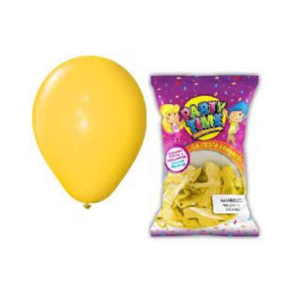 GLOBO 12" PARTY TIME PERL AMARILLO X25U