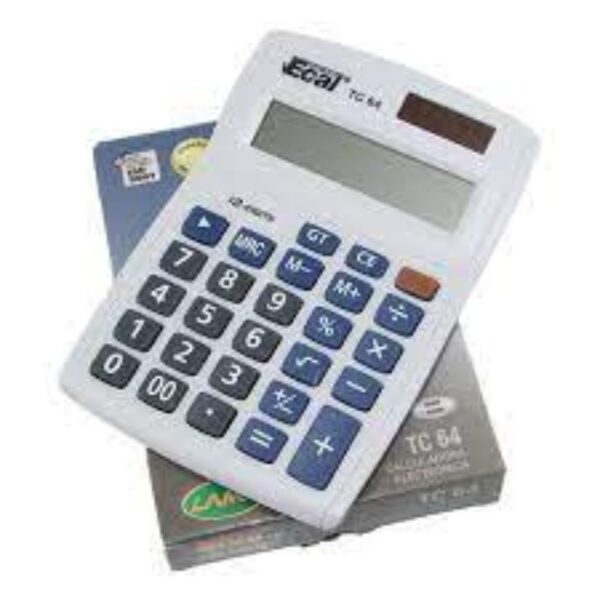 CALCULADORA ECAL TC64 ESCRITORIO MED 12 DIG (10)