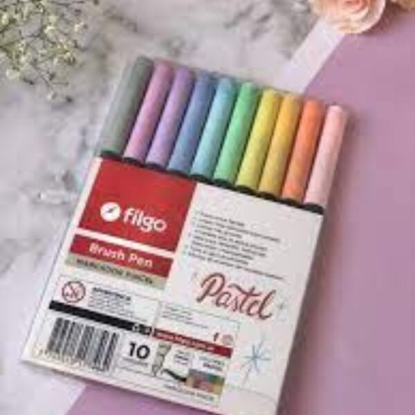 FIBRA FILGO BRUSH PEN P. PINCEL X10 SURT PASTEL