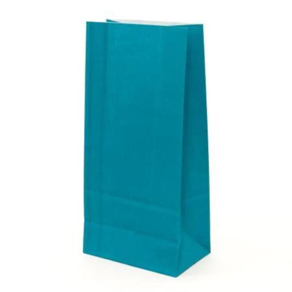 BOLSA COTILLON 12x24X7CM  TURQUESA X50