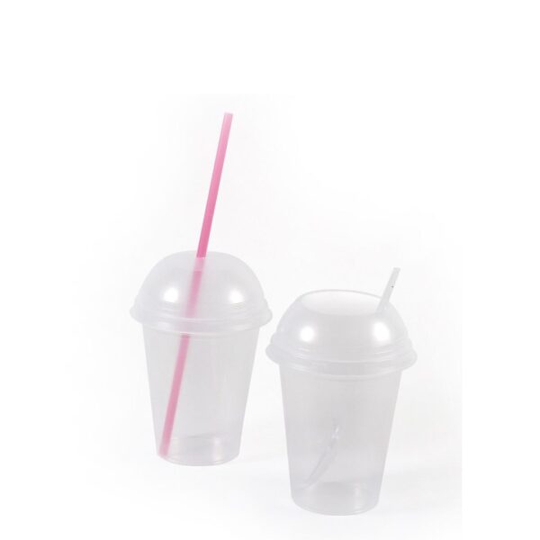 VASO PLAST TOLEDO 325CC C/TAPA DOMO x50u (1000)