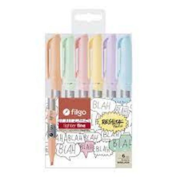RESALTADOR FILGO PASTEL X6 TXM-E6-PAS (12)