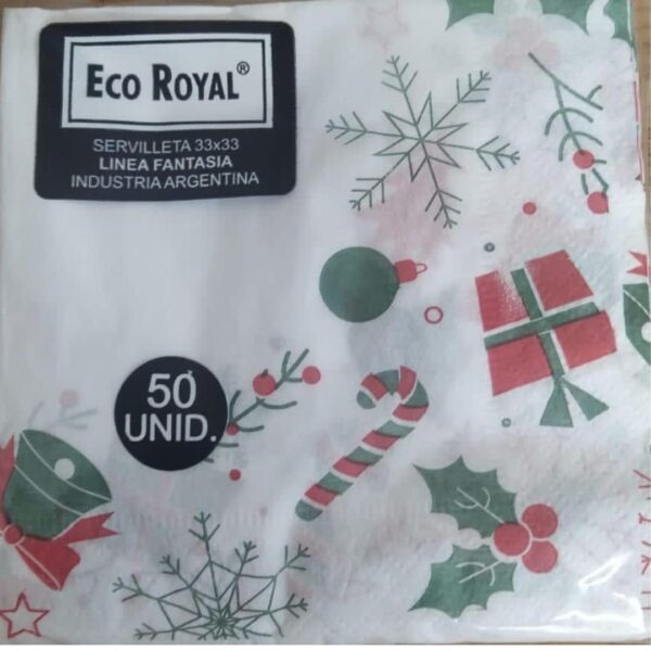 SERVILLETA 33X32 NAVIDAD X50U