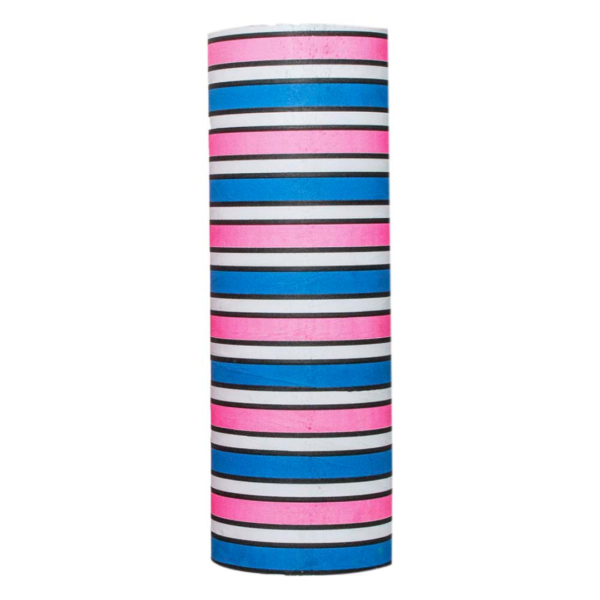 BOBINA SUIPACHA 20CM BARRAS MULTI AZUL/ROSA FLUO