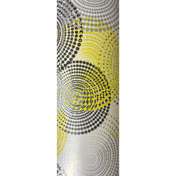 BOBINA 60CM CIRCULOS AMARILLOS X 200M