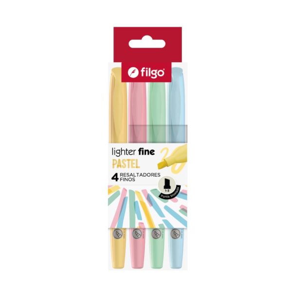 RESALTADOR FILGO FINE PASTEL X4 SLF-E4-PAS (36)