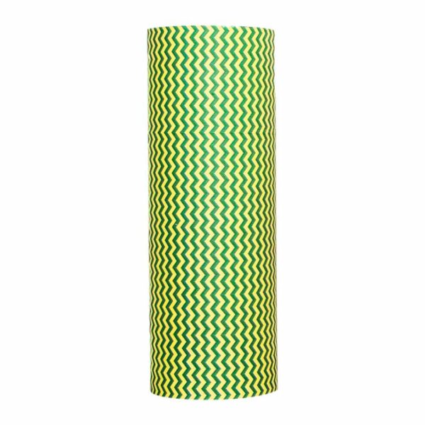 BOBINA SUIPACHA 60CM CHEVRON VERDE Y AMARILLO