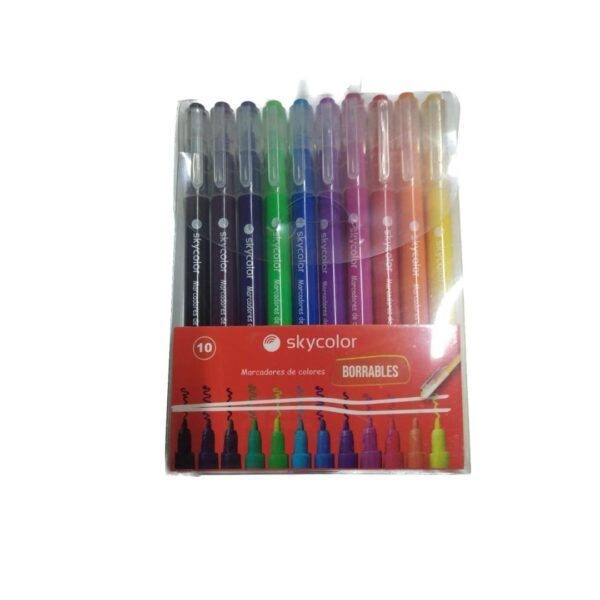 FIBRA SKYCOLOR BORRABLE X10 COL SURTIDO