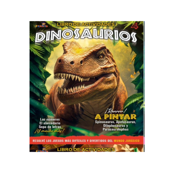 LIBRO DE ACTIVIDADES DE DINOSAURIOS REALES Nº4 23X31 XUNID