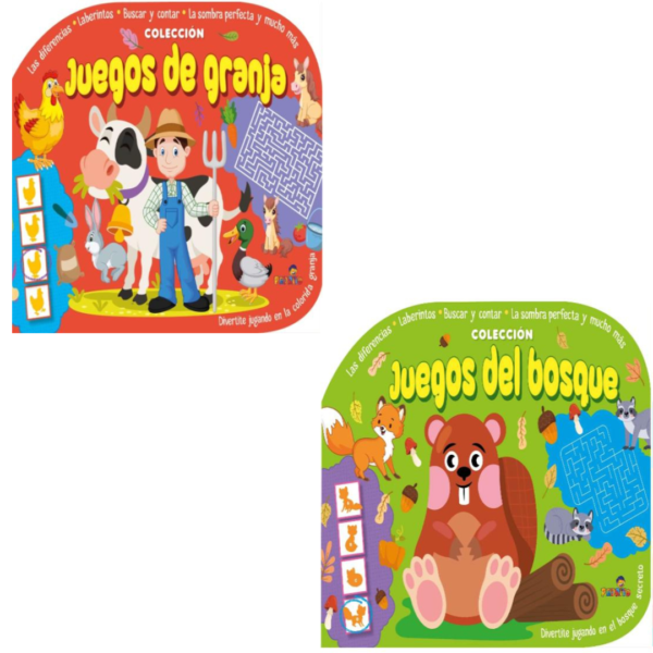 LIBRO COLECCION JUEGOS DE LA GRANJA/ BOSQUE 23X31 X4u