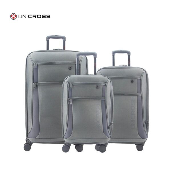 SET VALIJA 20" 24" 28" GRIS UNICROSS -62.2073G