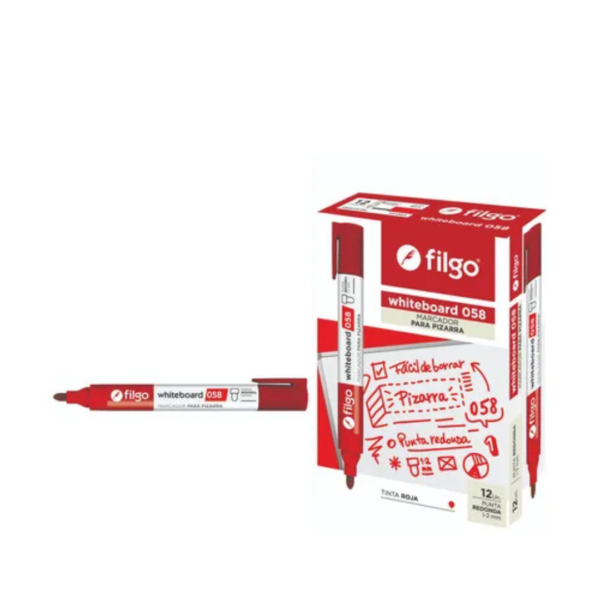 MARC PIZARRA FILGO 058 P/RED ROJO X12