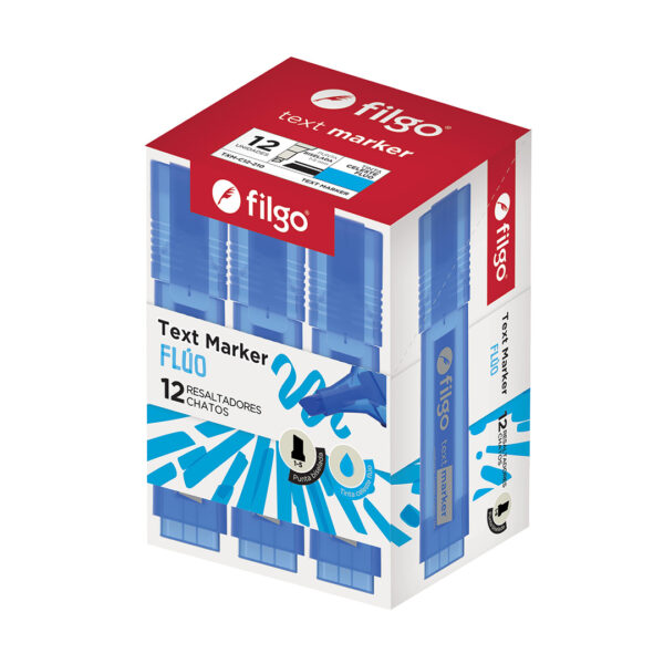 RESALTADOR FILGO CELESTE FLUO X12