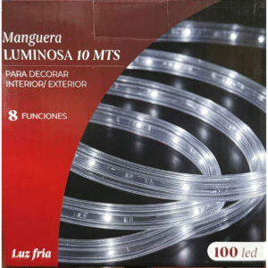 LUZ MANGUERA BLANCA 10MTS.