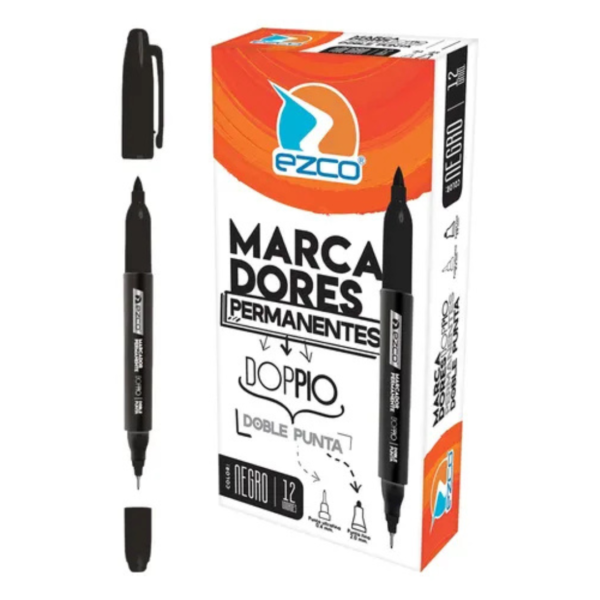MARC CD EZCO DOBLE PUNTA DOPPIO NEGRO X12 (12)