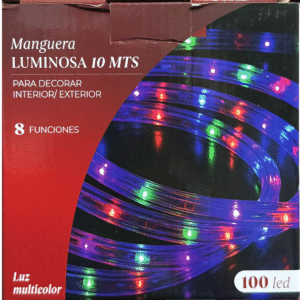 LUZ MANGUERA 10MTS MULTICOLOR