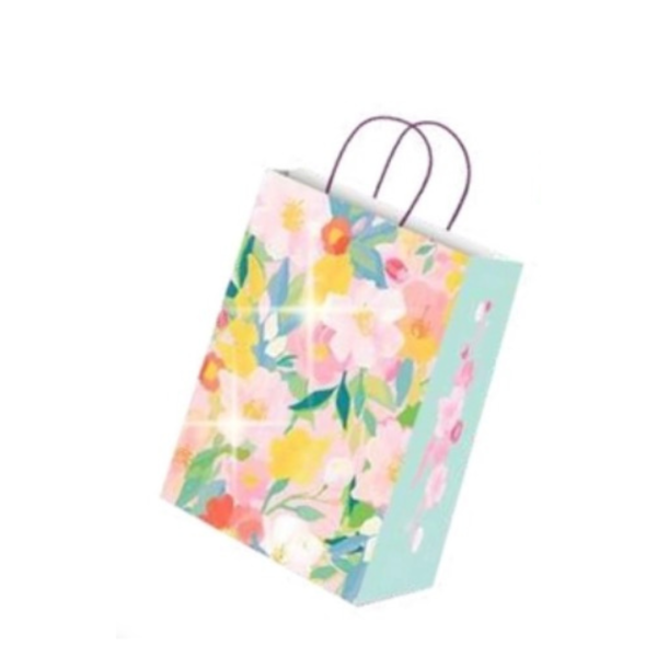 BOLSA FANTASIA FLORES ROSA 30X41 X10U