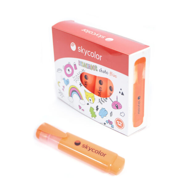 RESALTADOR SKYCOLOR G14 NARANJA FLOU X12