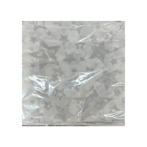 SERVILLETA ESTRELLAS PLATA X20