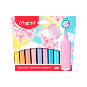 RESALTADOR MAPED PASTEL SURTIDOX10U- 740903