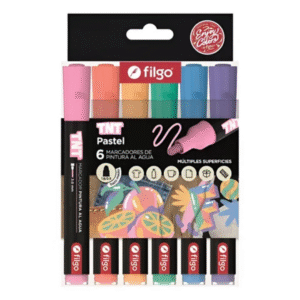 MARCADOR FILGO PINTURA ACRILICA TNT 3.0 PASTEL X6-TNTM30E6PAS