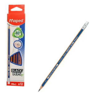 LAPIZ NEGRO MAPED GRAFIT HB C/GOMA X12 -851821