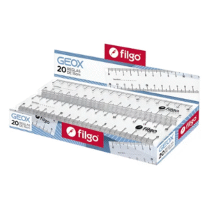 REGLA FILGO GEOX 20CM X20U