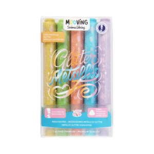 RESALTADOR MOOVING METALICO GLITTER X5U
