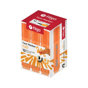 RESALTADOR FILGO NARANJA FLUO X12