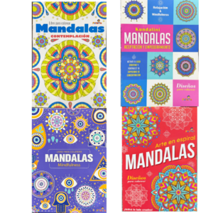 LIBRO DE MANDALAS 20X28 16pgs X4UNID SURTIDOS