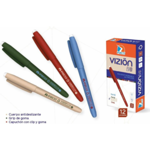 BOLIGRAFO BORRABLE EZCO VIZION EVO AZUL X12 (12)