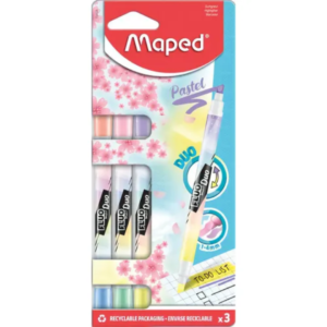 RESALTADOR MAPED FLUO DUO PASTEL  X3U-744128