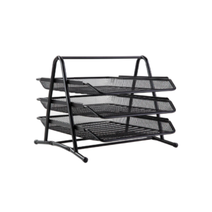 BANDEJA P/ESCRIT.3 PISOS NEGRO VALUES