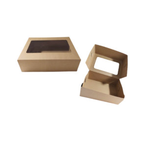 CAJA KRAFT C/VISOR 26X17X9  X10u