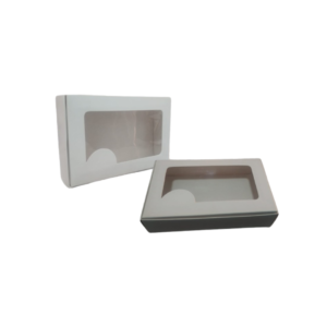 CAJA BOMBONERA C/VISOR 1/2 KG 18X11.5X3.5   X10u