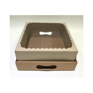 CAJA DESAYUNO KRAFT C/VISOR  27X27CMX10