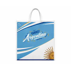BOLSA TELA 45X40 VAMOS ARGENTINA X10u-4A-140